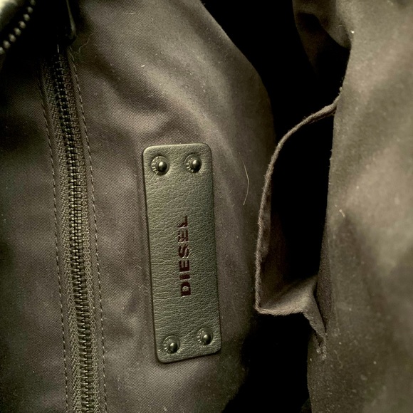 Diesel Black 100% Ovine Leather Backpack. - Picture 7 of 8